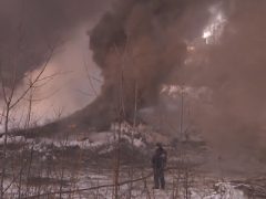 Пожар на территории завода БХЗ