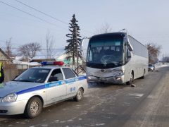 В ДТП попал автобус с 12-ю пассажирами