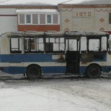 Сгорел автобус Талицкой ЦРБ